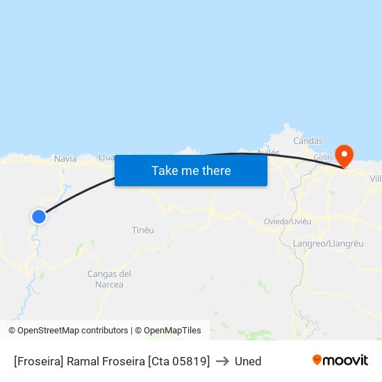 [Froseira]  Ramal Froseira [Cta 05819] to Uned map
