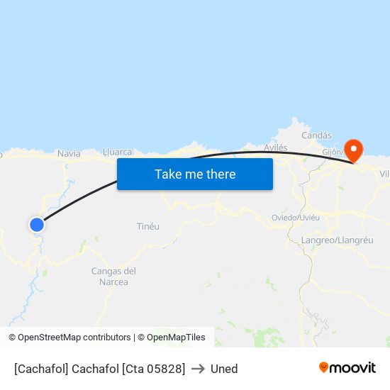 [Cachafol]  Cachafol [Cta 05828] to Uned map