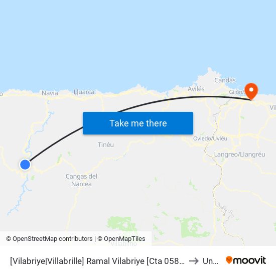 [Vilabriye|Villabrille]  Ramal Vilabriye [Cta 05846] to Uned map