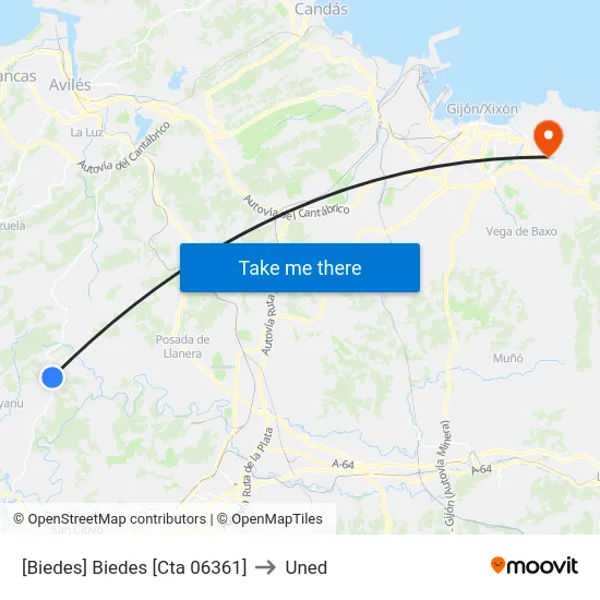 [Biedes]  Biedes [Cta 06361] to Uned map