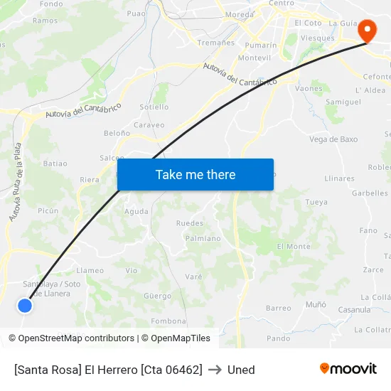 [Santa Rosa]  El Herrero [Cta 06462] to Uned map