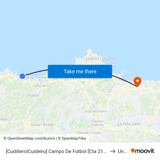 [Cudillero|Cuideiru]  Campo De Futbol [Cta 21434] to Uned map