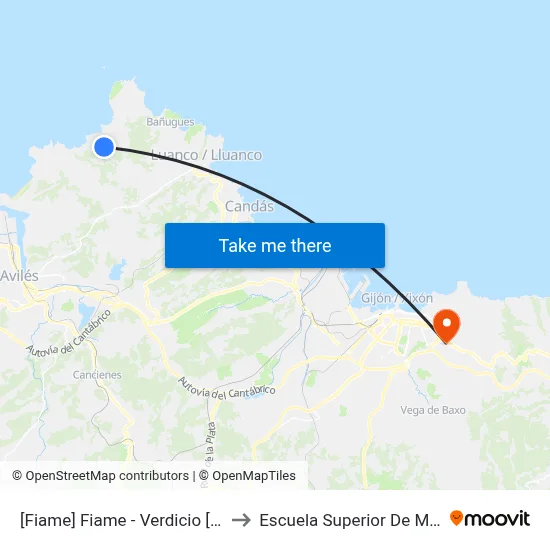 [Fiame]  Fiame - Verdicio [Cta 00317] to Escuela Superior De Marina Civil map