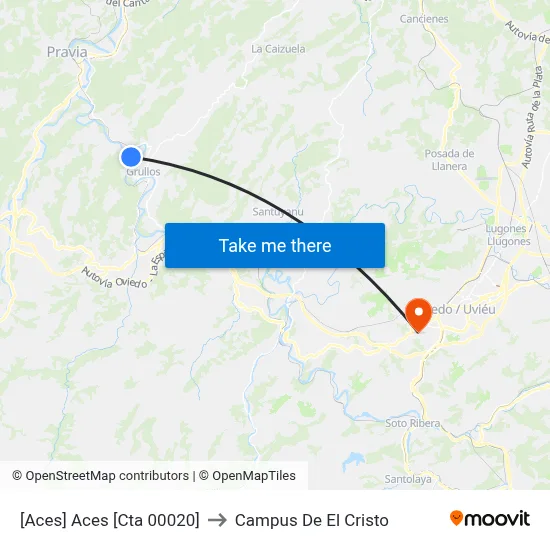 [Aces]  Aces [Cta 00020] to Campus De El Cristo map