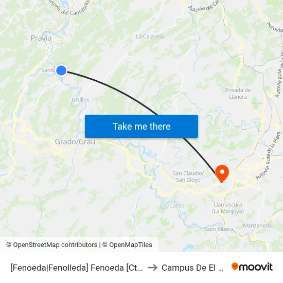 [Fenoeda|Fenolleda]  Fenoeda [Cta 00059] to Campus De El Cristo map