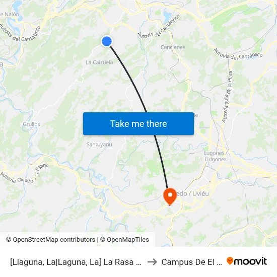 [Llaguna, La|Laguna, La]  La Rasa [Cta 00119] to Campus De El Cristo map