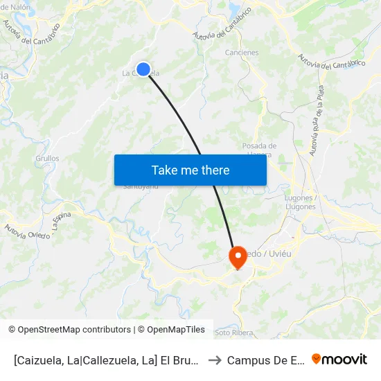 [Caizuela, La|Callezuela, La]  El Bruzal [Cta 00169] to Campus De El Cristo map