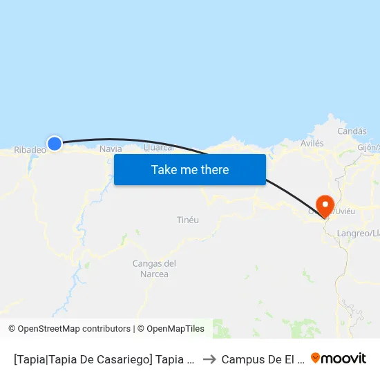 [Tapia|Tapia De Casariego]  Tapia [Cta 04480] to Campus De El Cristo map