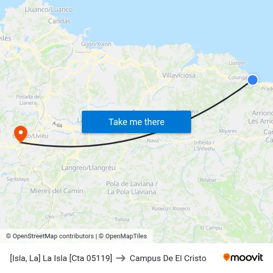 [Isla, La]  La Isla [Cta 05119] to Campus De El Cristo map