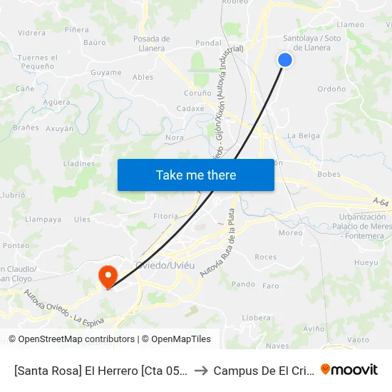 [Santa Rosa]  El Herrero [Cta 05511] to Campus De El Cristo map