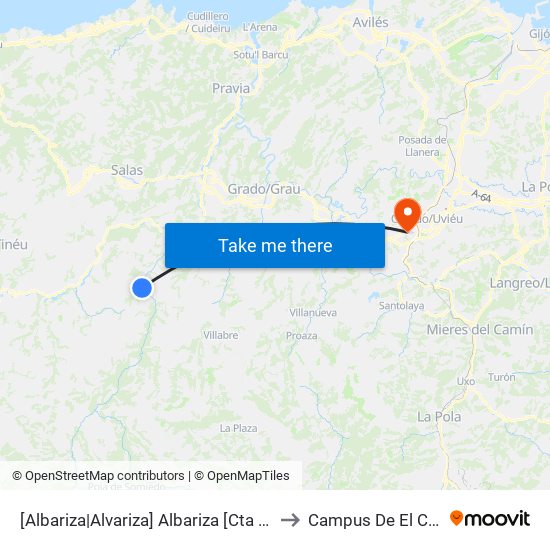 [Albariza|Alvariza]  Albariza [Cta 06011] to Campus De El Cristo map