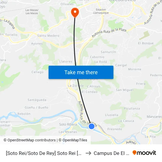 [Soto Rei/Soto De Rey]  Soto Rei [Cta 07844] to Campus De El Cristo map