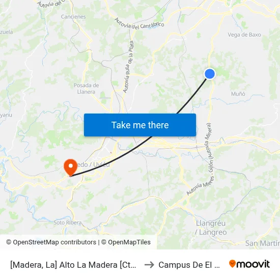 [Madera, La]  Alto La Madera [Cta 15511] to Campus De El Cristo map