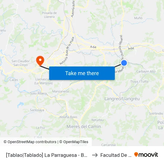 [Tablao|Tablado]  La Parraguesa - Bendición [Cta 00880] to Facultad De Derecho map