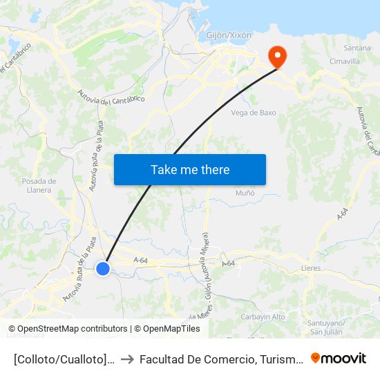 [Colloto/Cualloto]  Llames [Cta 03591] to Facultad De Comercio, Turismo Y Ciencias Sociales Jovellanos map