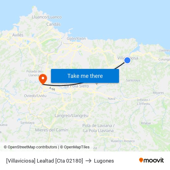 [Villaviciosa]  Lealtad [Cta 02180] to Lugones map