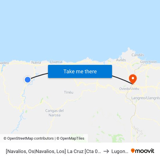 [Navalíos, Os|Navalios, Los]  La Cruz [Cta 05797] to Lugones map