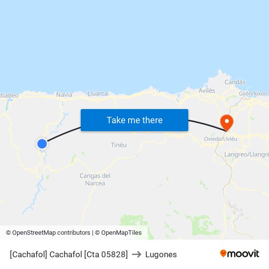 [Cachafol]  Cachafol [Cta 05828] to Lugones map