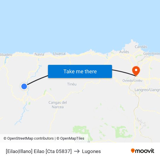 [Eilao|Illano]  Eilao [Cta 05837] to Lugones map