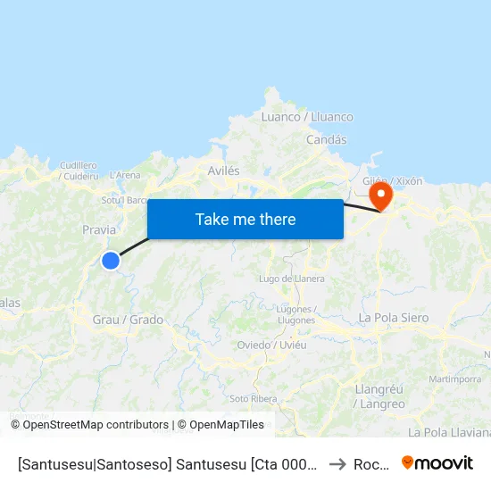 [Santusesu|Santoseso]  Santusesu [Cta 00039] to Roces map