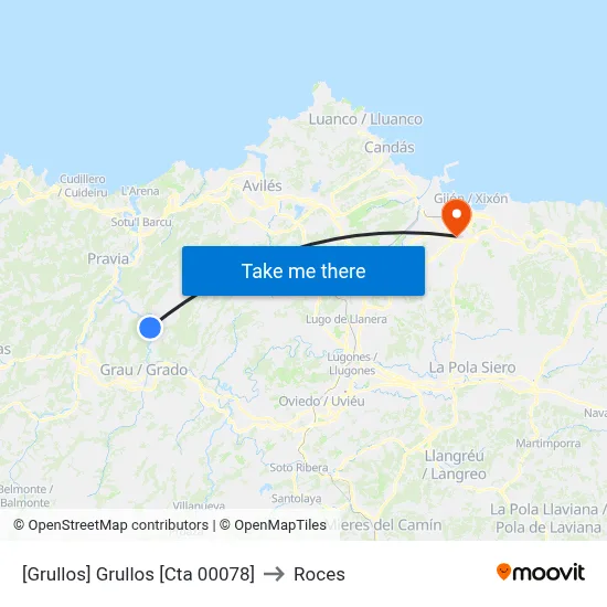 [Grullos]  Grullos [Cta 00078] to Roces map