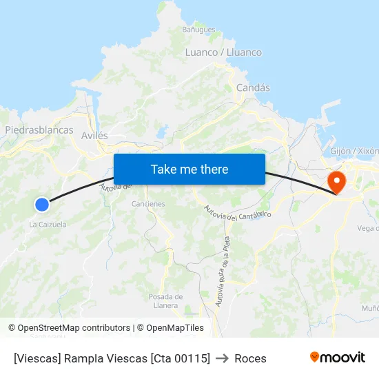 [Viescas]  Rampla Viescas [Cta 00115] to Roces map