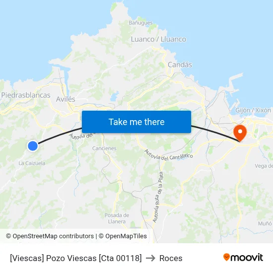 [Viescas]  Pozo Viescas [Cta 00118] to Roces map