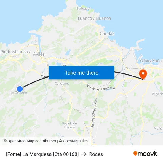 [Fonte]  La Marquesa [Cta 00168] to Roces map
