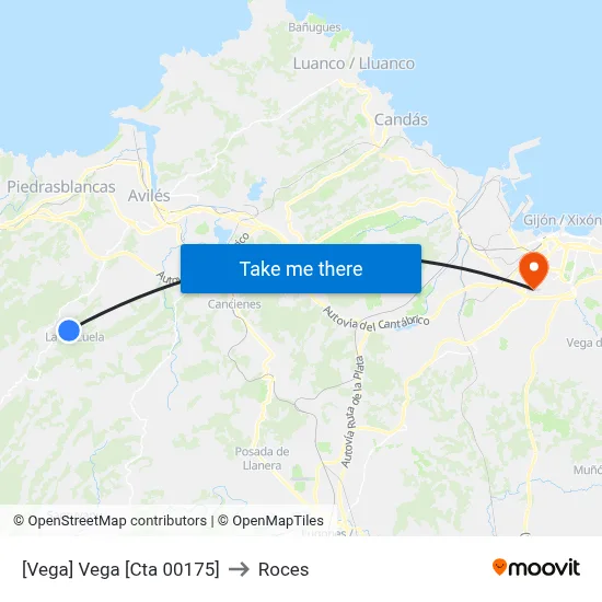 [Vega]  Vega [Cta 00175] to Roces map