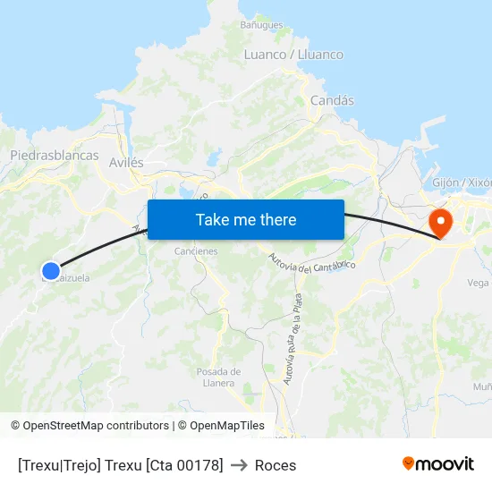 [Trexu|Trejo]  Trexu [Cta 00178] to Roces map