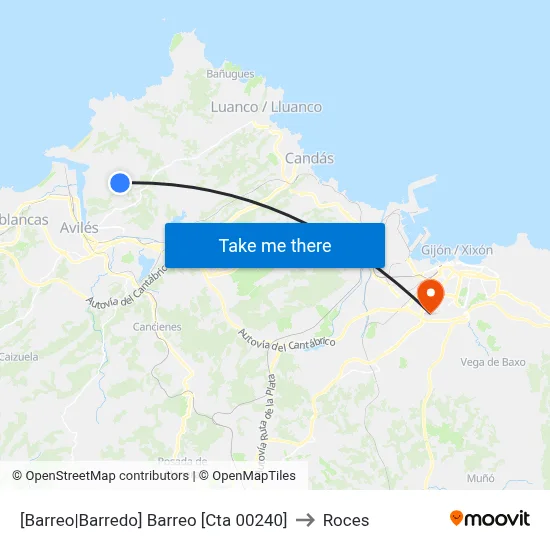 [Barreo|Barredo]  Barreo [Cta 00240] to Roces map