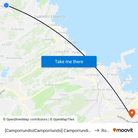 [Camporrundio|Camporriundo]  Camporrundio [Cta 00318] to Roces map