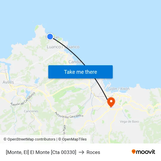 [Monte, El]  El Monte [Cta 00330] to Roces map