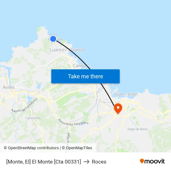 [Monte, El]  El Monte [Cta 00331] to Roces map