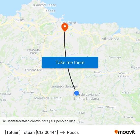 [Tetuán]  Tetuán [Cta 00444] to Roces map