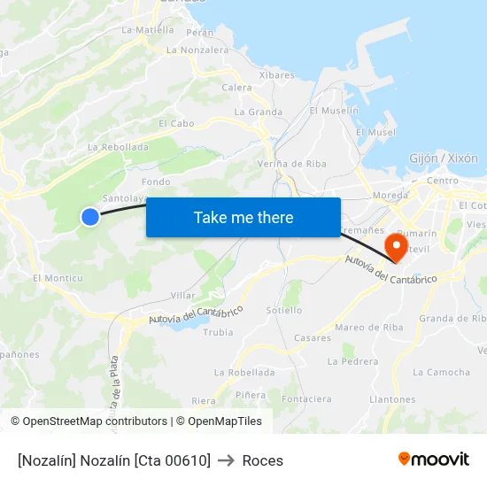 [Nozalín]  Nozalín [Cta 00610] to Roces map