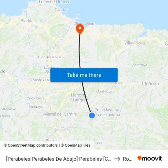 [Perabeles|Perabeles De Abajo]  Perabeles [Cta 00644] to Roces map
