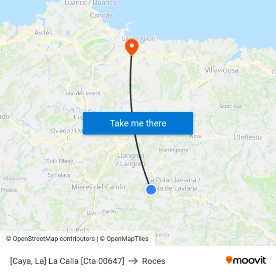 [Caya, La]  La Calla [Cta 00647] to Roces map