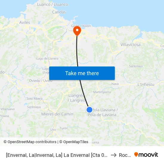 [Envernal, La|Invernal, La]  La Envernal [Cta 00698] to Roces map