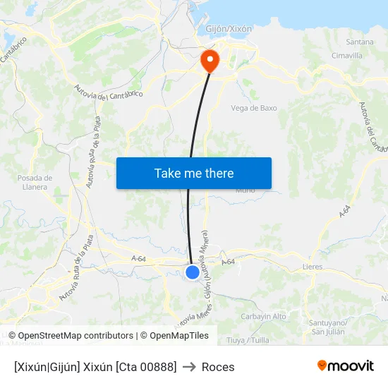 [Xixún|Gijún]  Xixún [Cta 00888] to Roces map