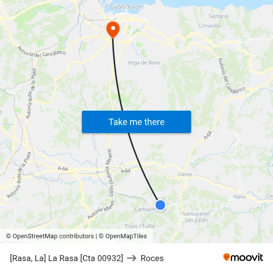 [Rasa, La]  La Rasa [Cta 00932] to Roces map