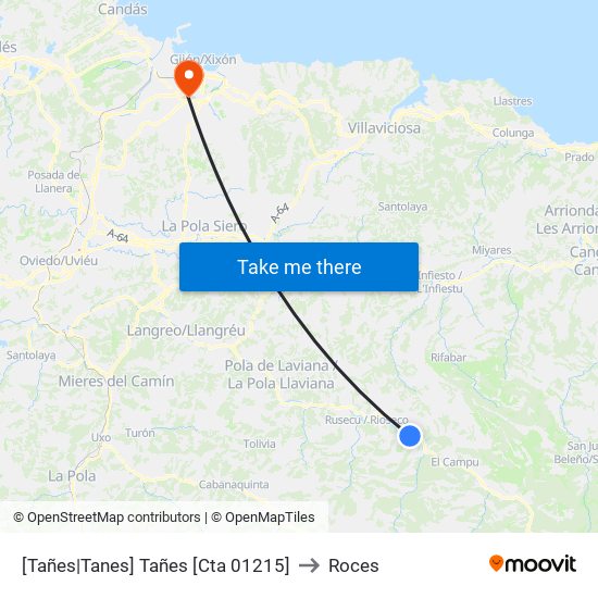 [Tañes|Tanes]  Tañes [Cta 01215] to Roces map