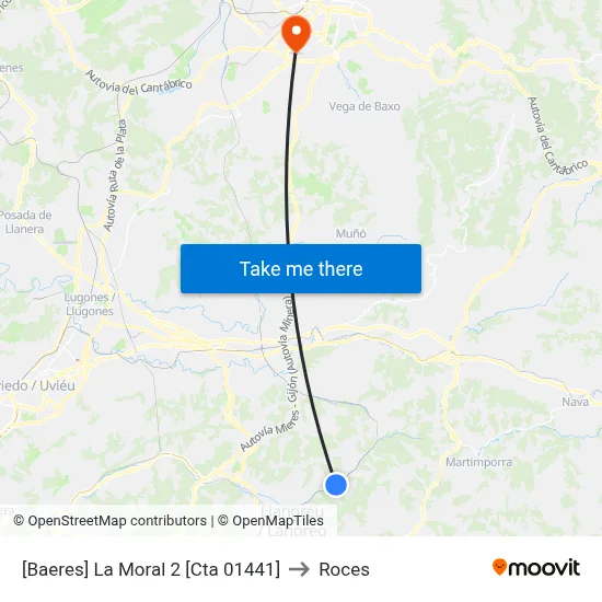 [Baeres]  La Moral 2 [Cta 01441] to Roces map