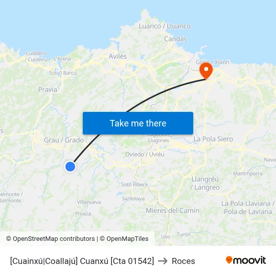 [Cuainxú|Coallajú]  Cuanxú [Cta 01542] to Roces map