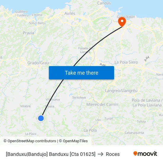 [Banduxu|Bandujo]  Banduxu [Cta 01625] to Roces map