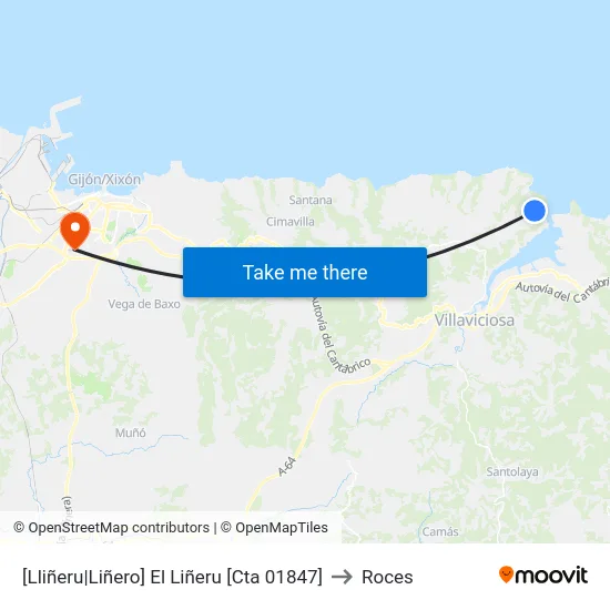 [Lliñeru|Liñero]  El Liñeru [Cta 01847] to Roces map