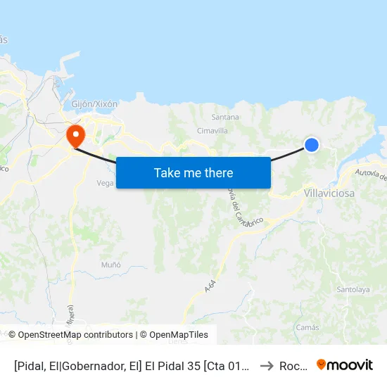 [Pidal, El|Gobernador, El]  El Pidal 35 [Cta 01870] to Roces map