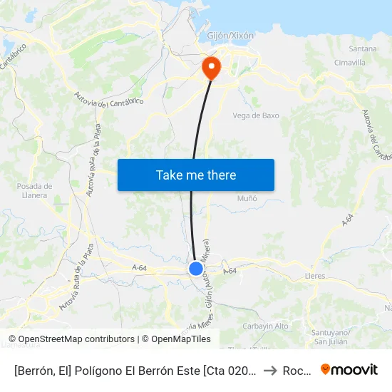 [Berrón, El]  Polígono El Berrón Este [Cta 02034] to Roces map