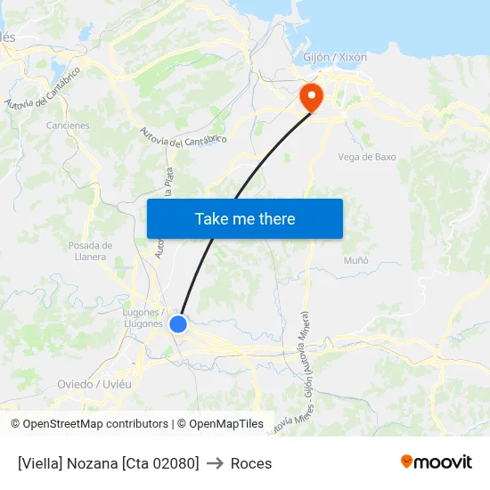 [Viella]  Nozana [Cta 02080] to Roces map