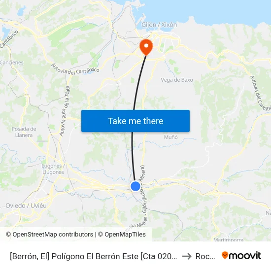 [Berrón, El]  Polígono El Berrón Este [Cta 02094] to Roces map